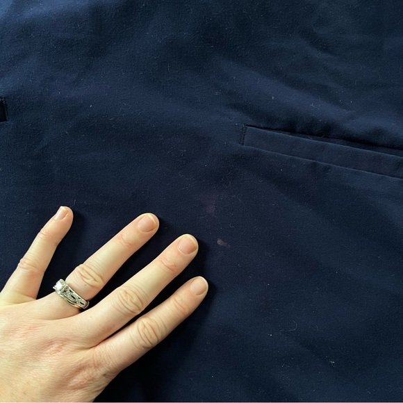 Figs Womens Navy Blue Scrub Top Size XL Technical Collection Short Sleeve - Picture 2 of 9